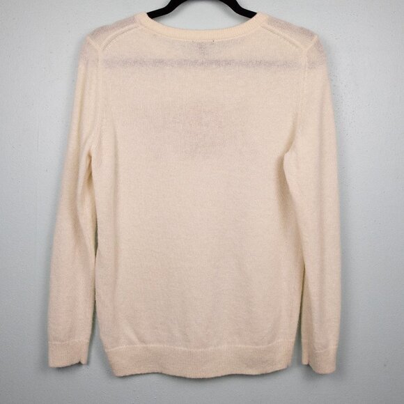 Talbots cream joy wool/alpace blend sweater-MP - Picture 4 of 4